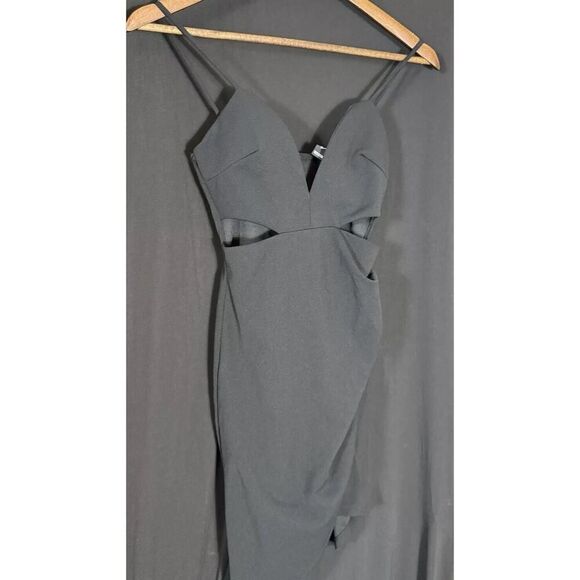 WINDSOR Black Bodycon Cutout Dress Whimsigoth‎ Y2K Baddie Prom Club Hot Cheeto - Picture 1 of 9